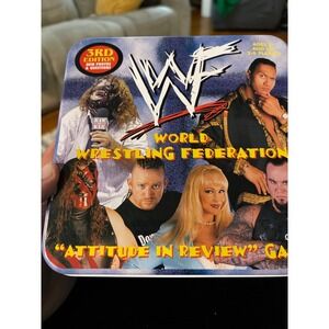 Vintage WWF Attitude In Review Trivia Express Game 3rd Edition Wrestling Tin